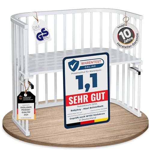 babybay Maxi Beistellbett aus Buchenholz Produktbild